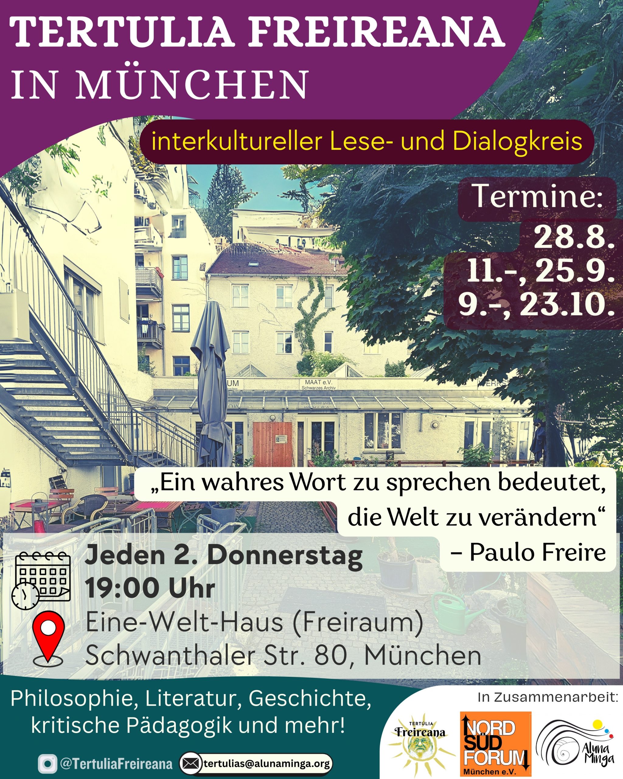 Die Tertulia Freireana ist wieder da!